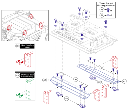R44 (rival) Tilt (tb3.5) Interface, Tb3 parts diagram