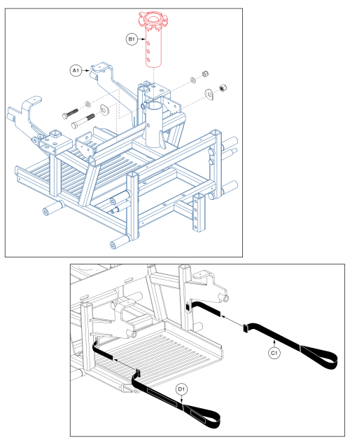 Main Frame Assy parts diagram