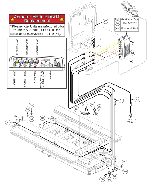 Q-logic W/ Afp Electronics, Tb2 Lift And Tilt (config #43) parts diagram