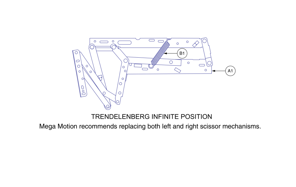 Scissor Mechanism, Pair, Infinite Position parts diagram