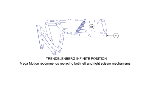 Scissor Mechanism, Pair, Infinite Position parts diagram