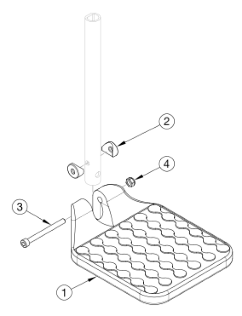 Catalyst E Footplates - Composite parts diagram