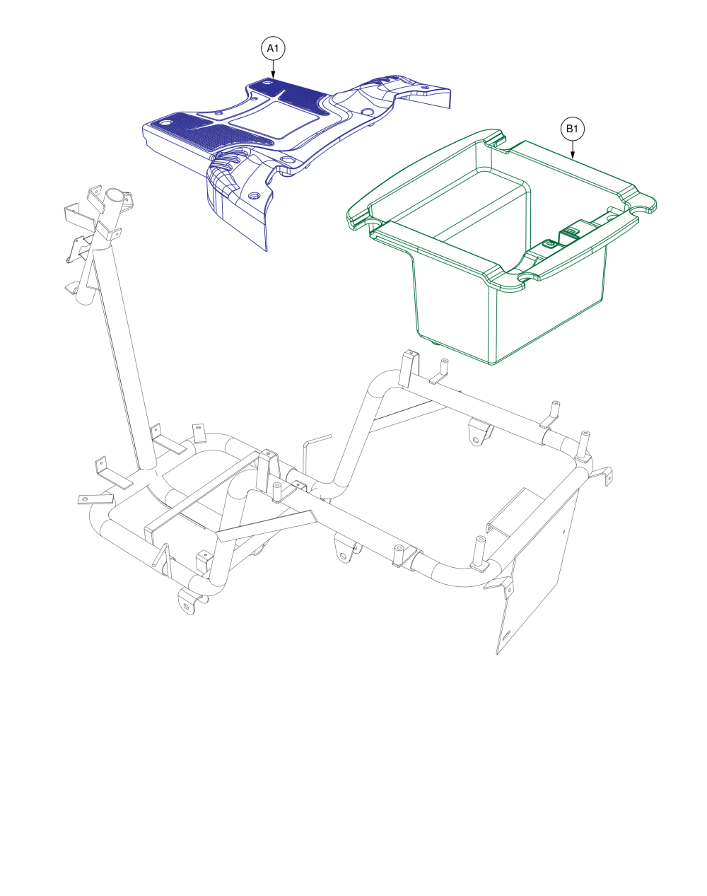 Main Deck Shroud/tub Storage, Baja™ Raptor 2 parts diagram