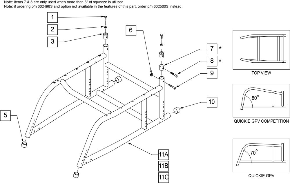 Frame (gpv & Gpv Comp) parts diagram
