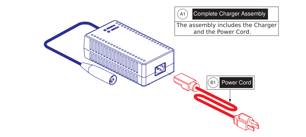 Off Board Charger Assy parts diagram