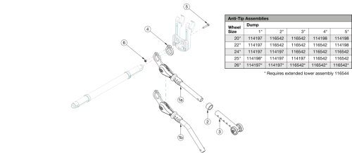 Rogue2 User Activated Anti-tip parts diagram