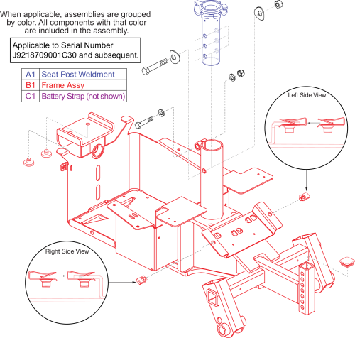 Used On Or After The 187 Day Of 2009, J9218709001c30 parts diagram