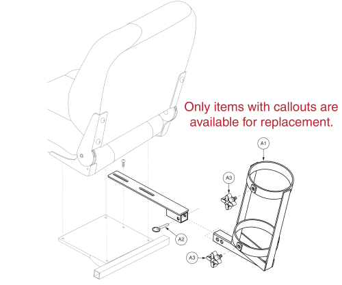 Oxygen Tank (o2) Holder - Jet parts diagram