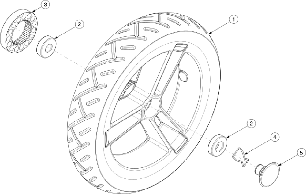 Tyke Rear Wheel parts diagram