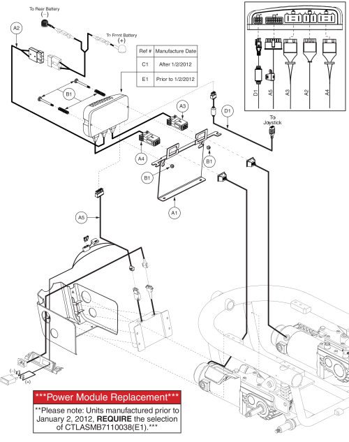 Q-logic Electronics, Onboard Charger, Q610 parts diagram