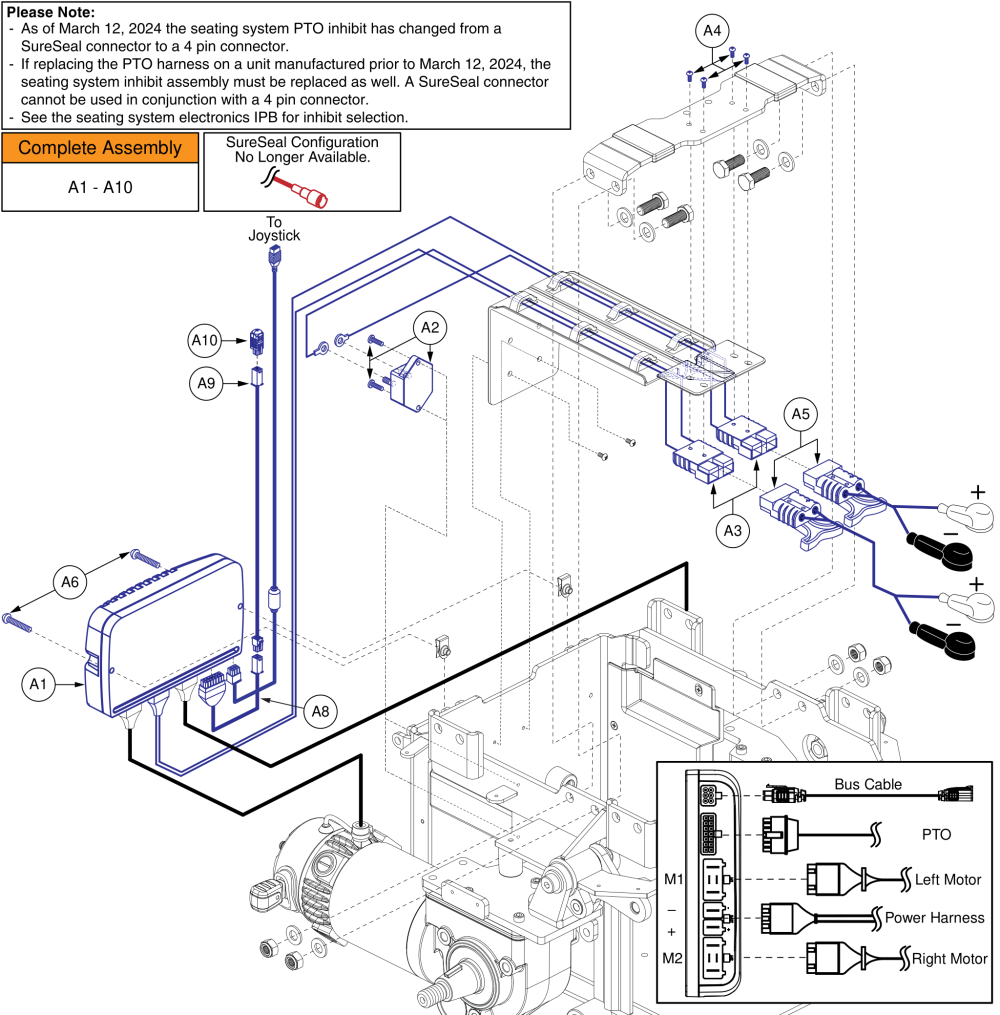 Ne+ Base Electronics, Tilt Thru Toggle, Q6edge Hd parts diagram