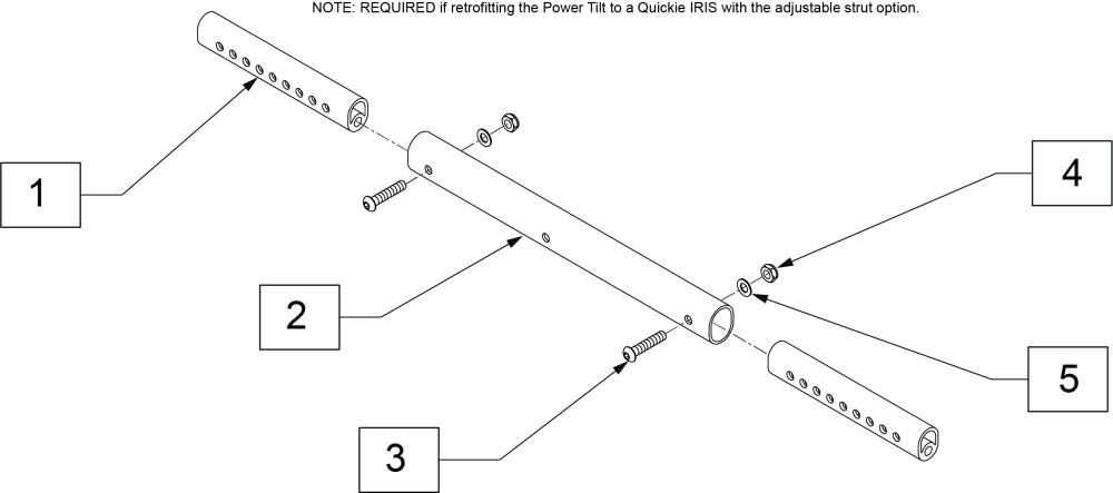 Power Tilt Adjustable Struts parts diagram