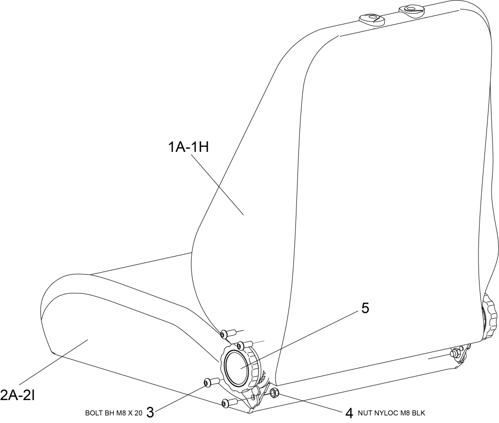 Mps Man Rec Mps Seat parts diagram