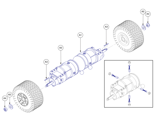 Drive Assy - Ba400 parts diagram