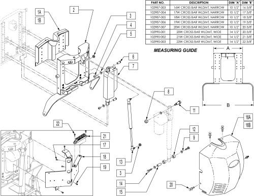 Recline With Power Sheer Back Assm parts diagram