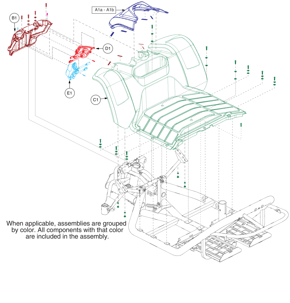 Main, Hood, Grill Shroud parts diagram