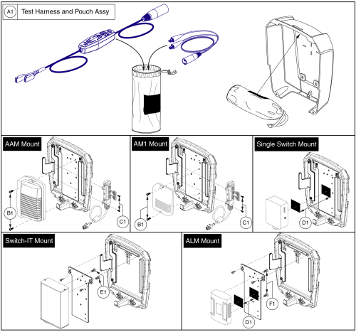 Module Mounting Hardware And Test Harness, Tru-comfort V2 parts diagram