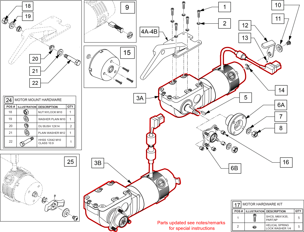 Motor Assembly parts diagram