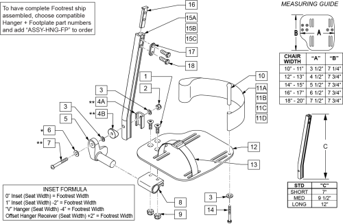 Adult Angle-adj Footplate Ext Mount (power Rear Wheel Drive) parts diagram
