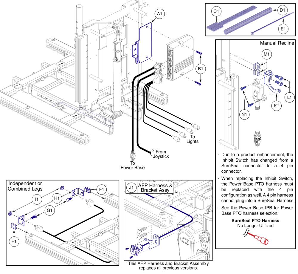 Hardware, Tb3 W/ Lam2, Ne+ / Q-logic 2 parts diagram