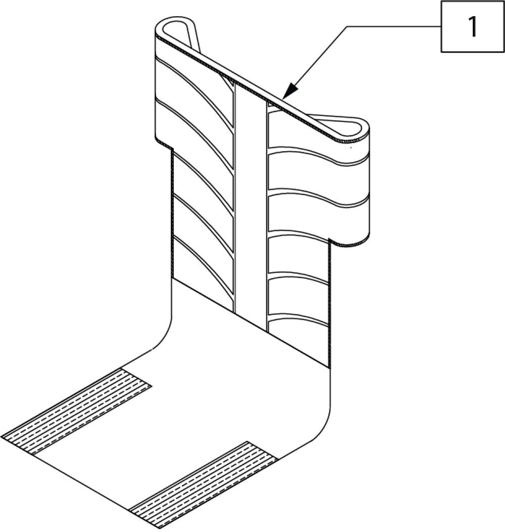 Standard Back Upholstery Exo parts diagram