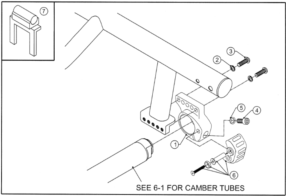 7) Axle Assembly parts diagram