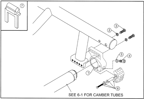 6) Axle Assembly parts diagram