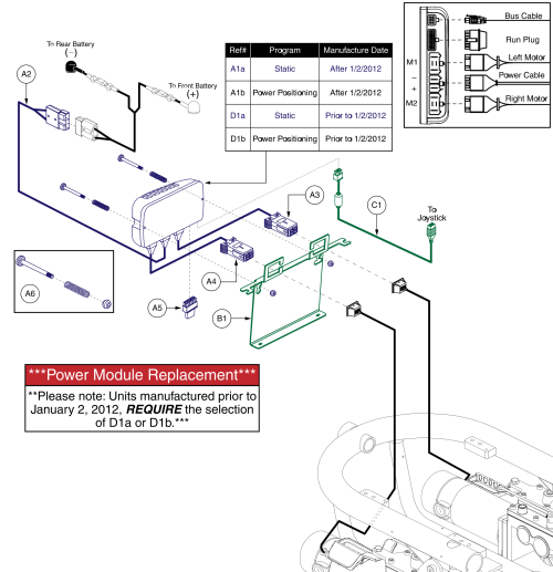 Q-logic Electronics, Static / Power Positioning, Quantum, J6 parts diagram