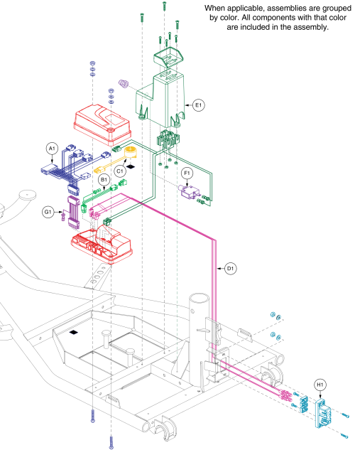 R-series Controller, 3 Wire Curtis Throttles parts diagram