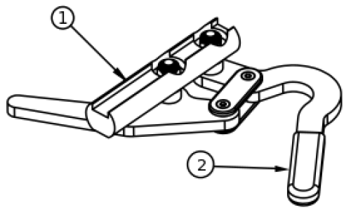 Under Seat Scissor Wheel Lock parts diagram