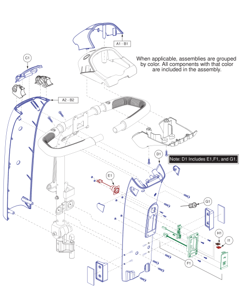 Tiller Shroud Assembly - Mv600 parts diagram