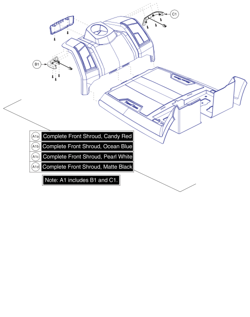 Main Body Shroud parts diagram