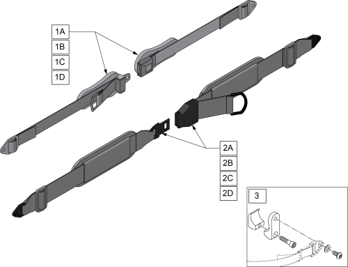 Pelvic Positioning Belts parts diagram