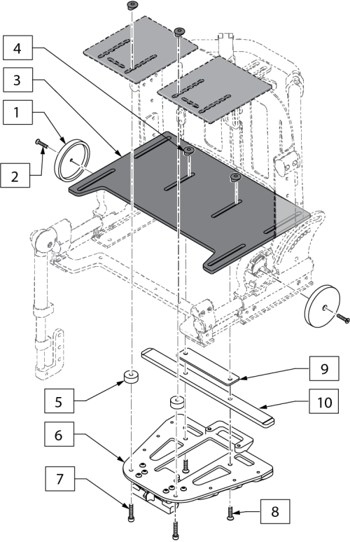 Voyage Base Conversion Kit parts diagram