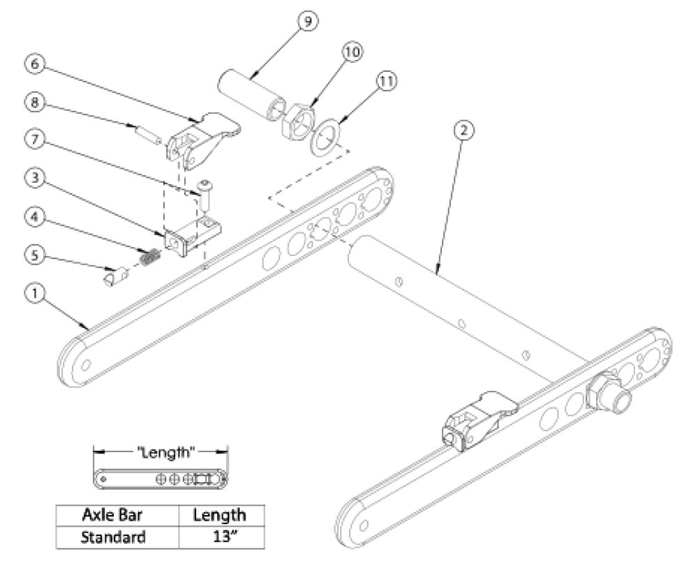 Flip For Leckey Rear Frame parts diagram