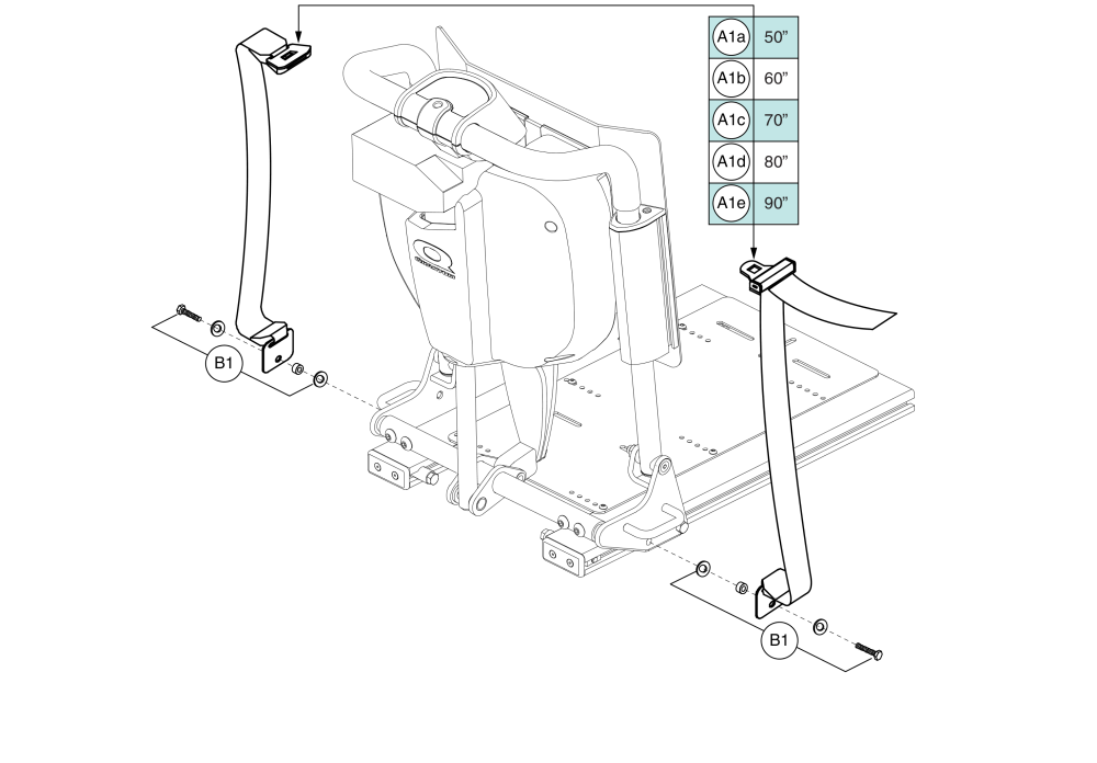 Lap Belt, Tb2 Power Recline parts diagram