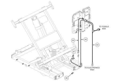 Q-logic / Ne+ / Remote Plus/ Vr2 Tilt Thru Toggle Electronics, Bariatric Tilt parts diagram