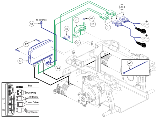 Ne Base Electronics, Standard Fenders, Q6 Edge 3 parts diagram