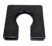 18"Wx18"D Comfortuff 2.5" Waterfall Front Open Seat (5" x 8" Opening)