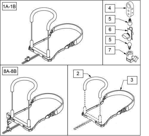 Microseries Joysticks Chin Control Bdn Harness parts diagram