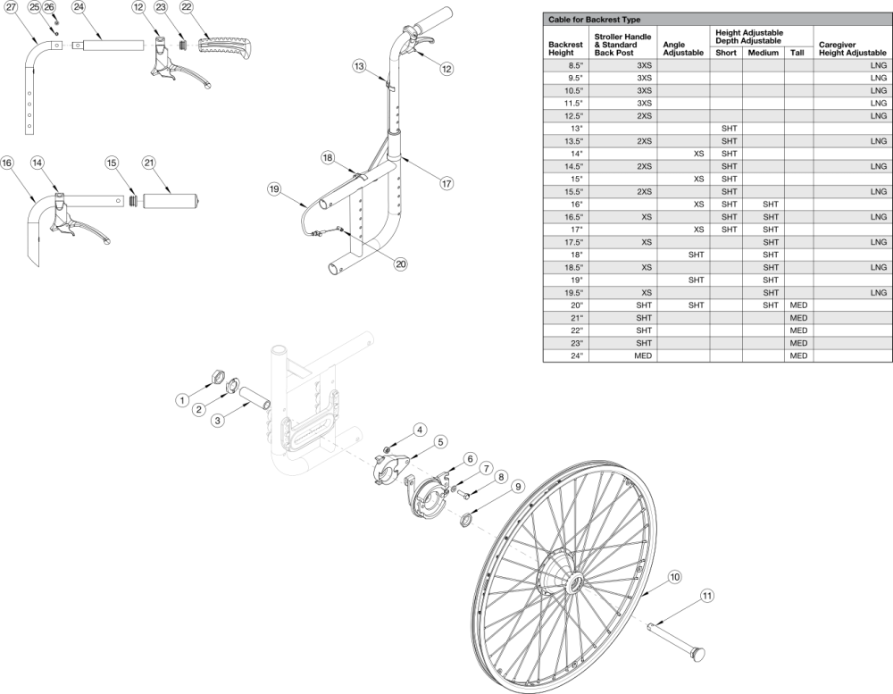 Catalyst 5 Drum Brake parts diagram