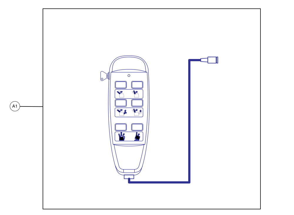 T3, Hand Control, Keylock parts diagram