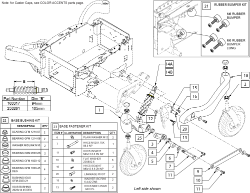 Q500 M / Q400 M - Suspension After 7/15/22 parts diagram