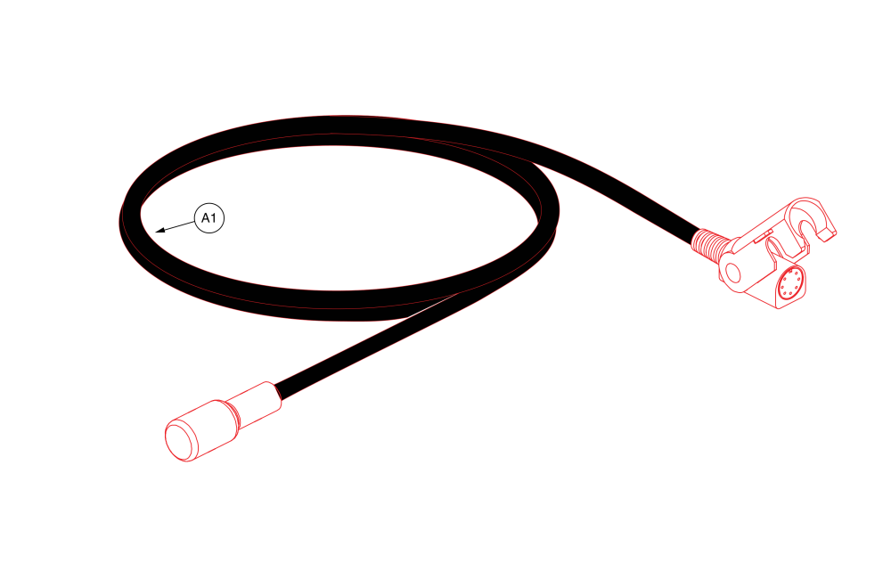 Electronic, Harness, Hand Control Extension, (limoss) parts diagram