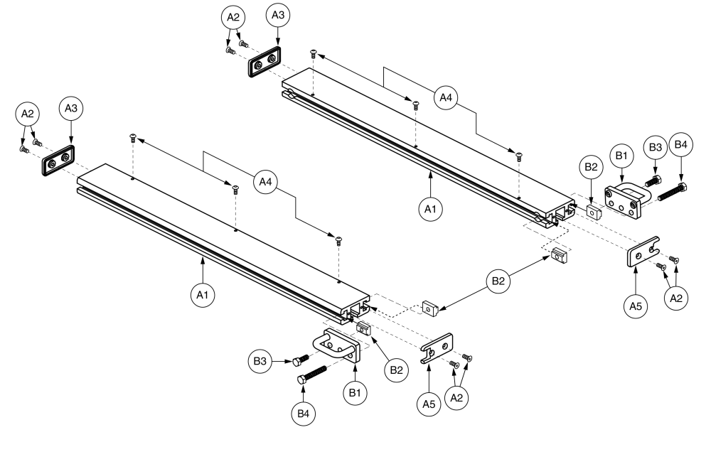 Hd Seat Frames - Side Rails - 15d - 20d parts diagram