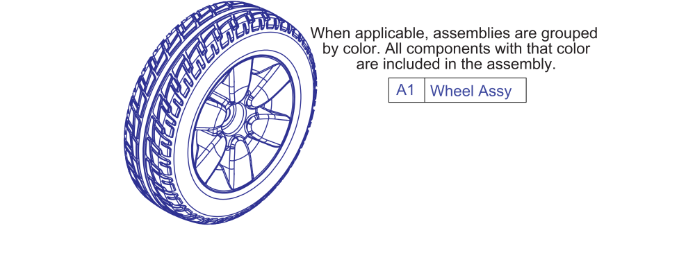 Flat Free, Rental Ready parts diagram