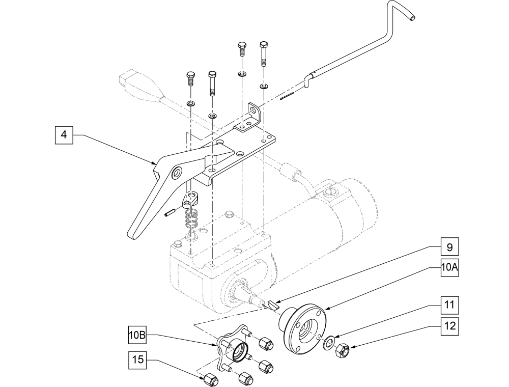 Pulse - Motor Assembly Before S/n Pls-101619 parts diagram