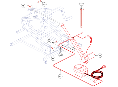 Motor,slave Motor,lift Chair,(fbs: Sfc592385-10240) parts diagram