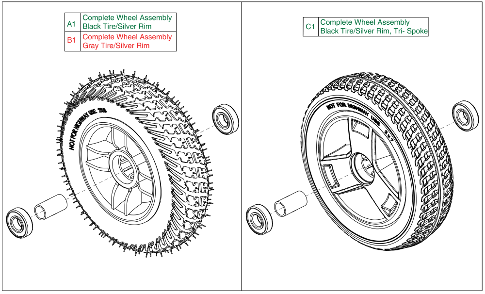 Front 4whl, For S40x/s44x Models parts diagram