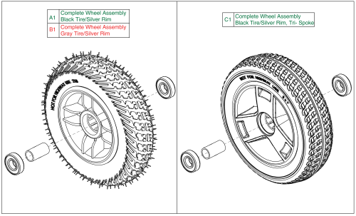 Front 4whl, For S40x/s44x Models parts diagram